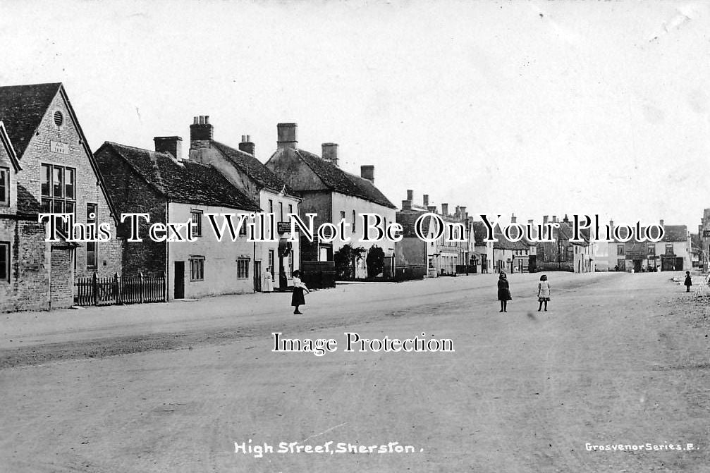 WI 232 - High Street, Sherston, Wiltshire c1917