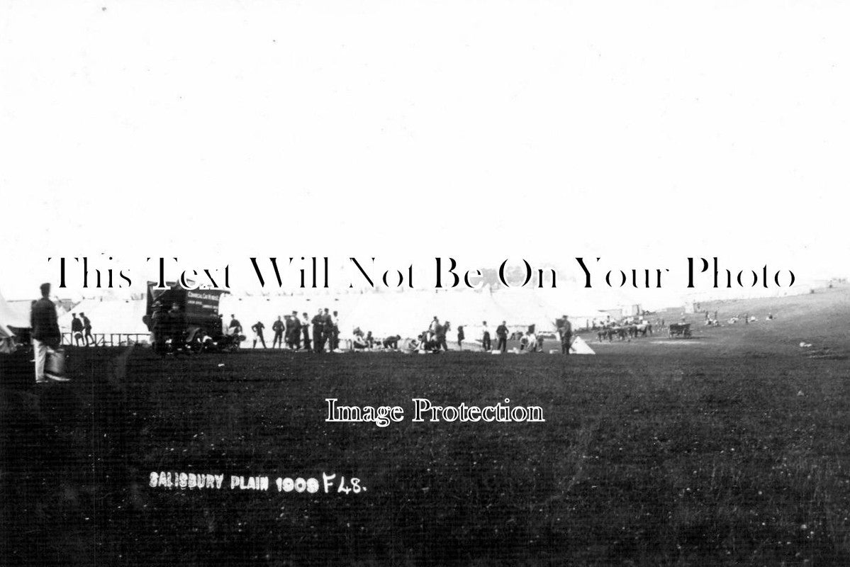 WI 239 - Military Camp, Salisbury Plain, Wiltshire c1909