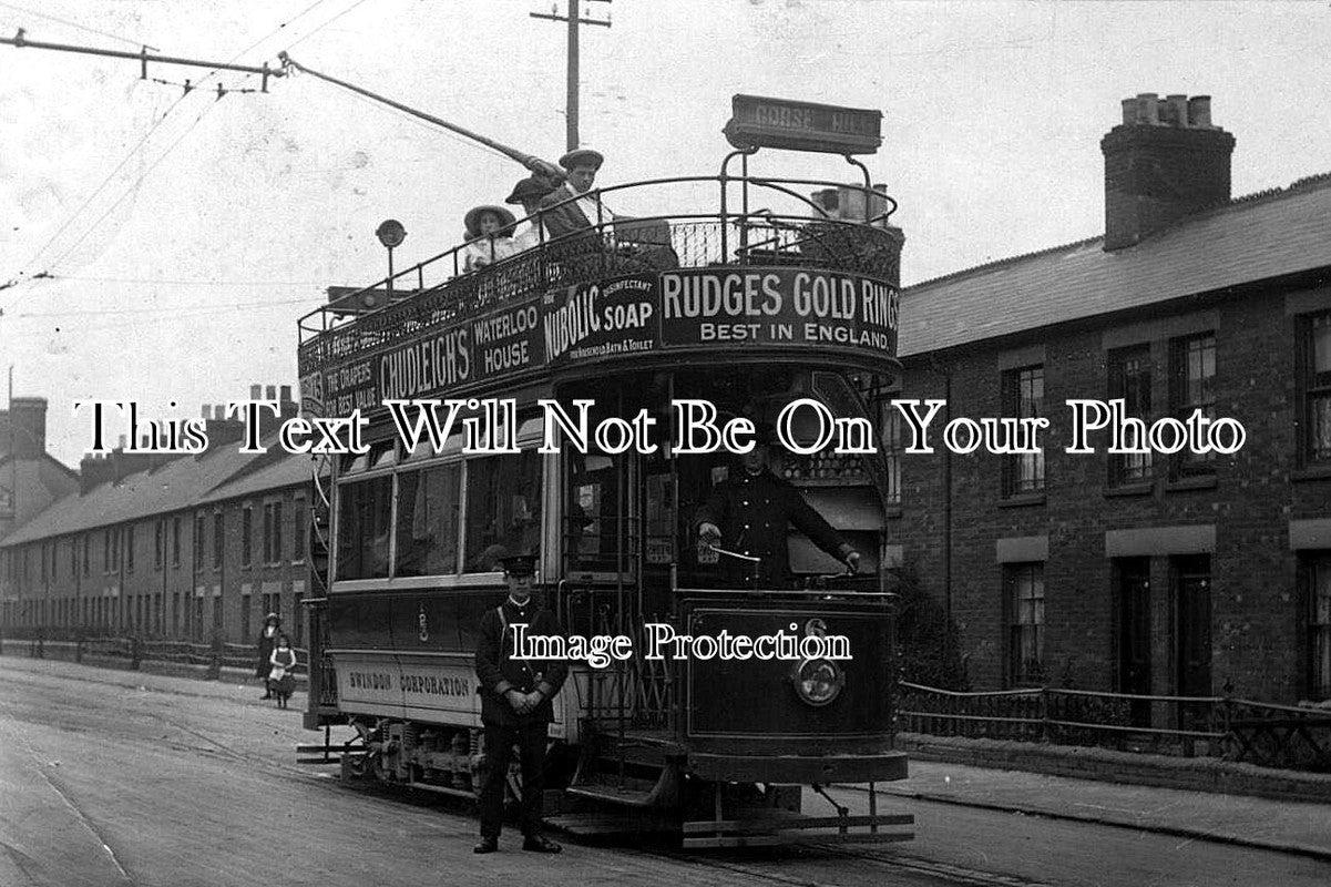WI 31 - Tram, Swindon, Wiltshire c1913