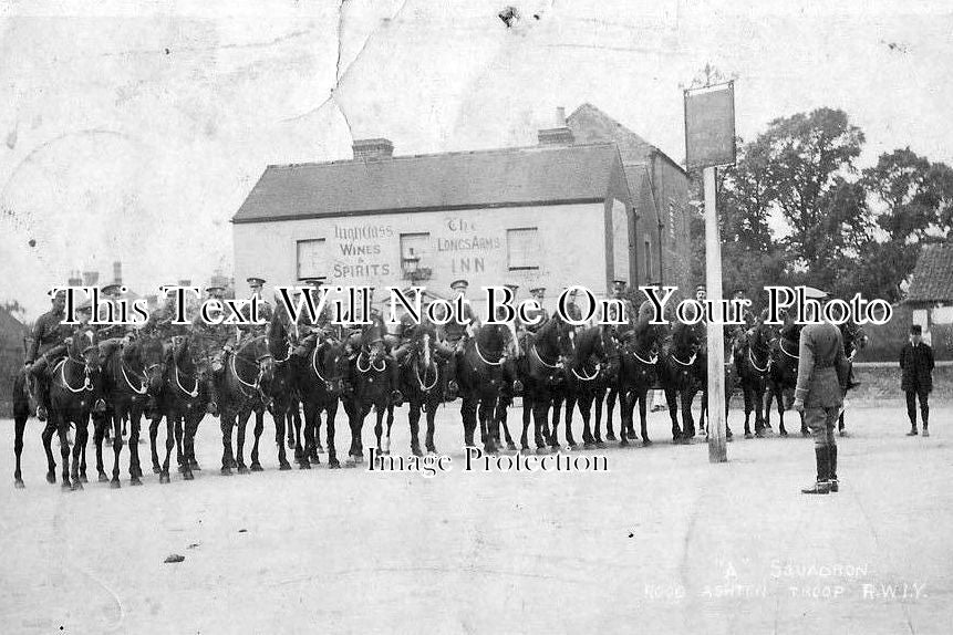 WI 357 - Wiltshire Yeomanry At Long Arms Inn, Trowbridge c1911