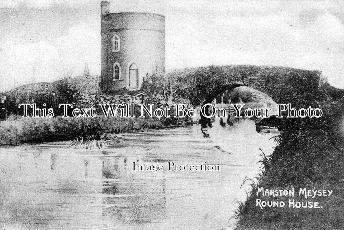 WI 412 - Marston Meysey Round House, Canal, Cricklade, Wiltshire c1917
