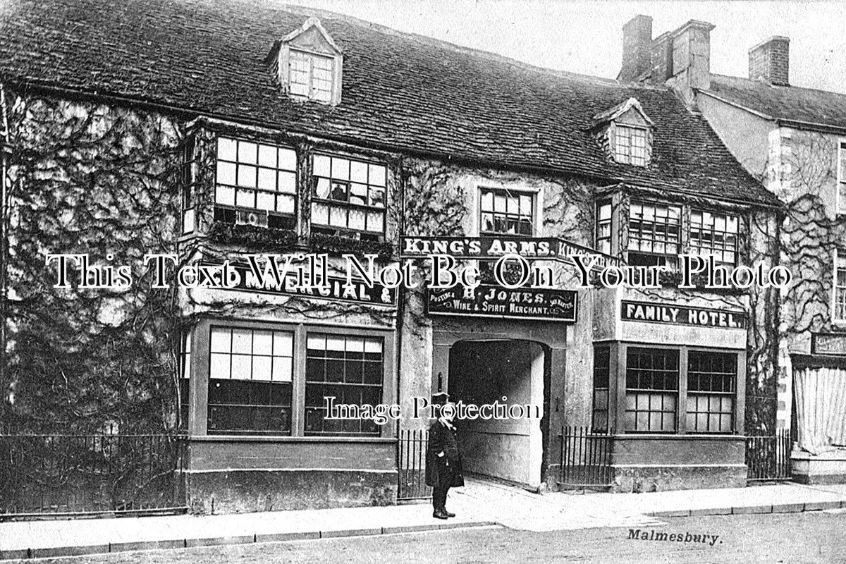 WI 519 - Kings Arms, Malmesbury, Wiltshire c1910