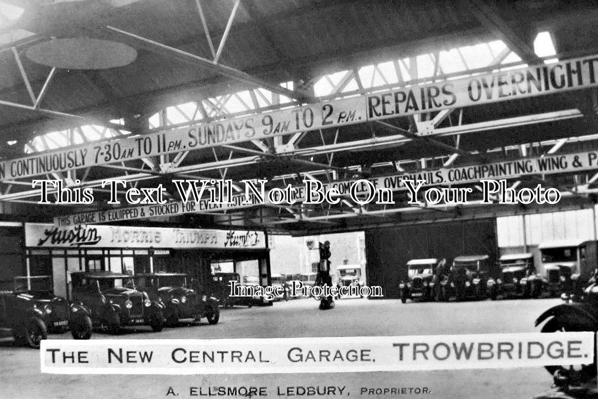 WI 552 - The New Central Garage, Trowbridge, Wiltshire c1930