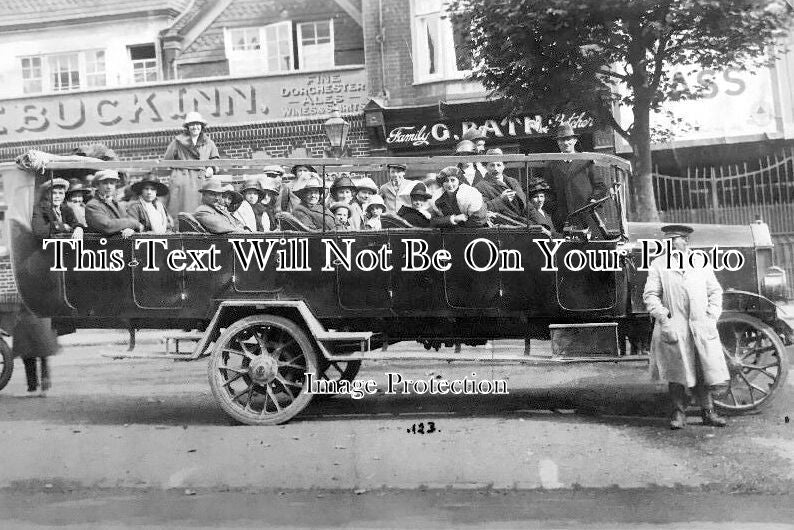 WI 577 - Roebuck Inn Charabanc Outing, Whitworth, Salisbury, Wiltshire