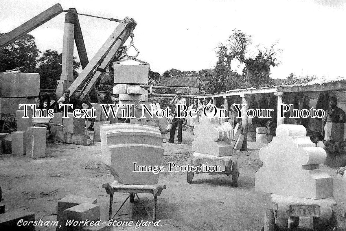 WI 634 - Stonemasons Yard, Corsham, Wiltshire c1920