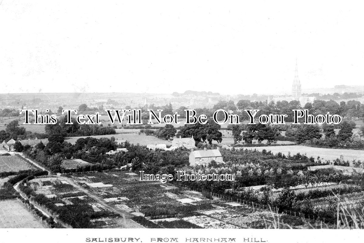 WI 753 - Salisbury From Harnham Hill, Wiltshire c1907