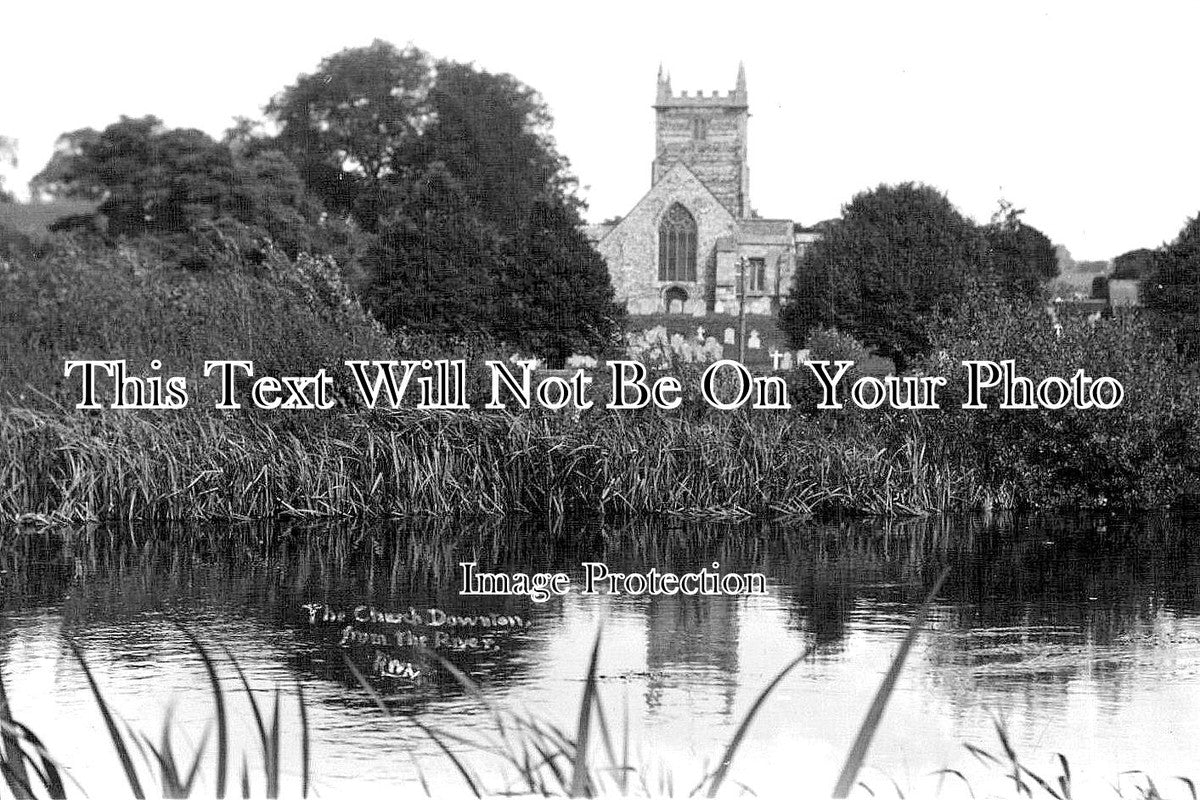 WI 762 - The Church From The River, Downton, Wiltshire