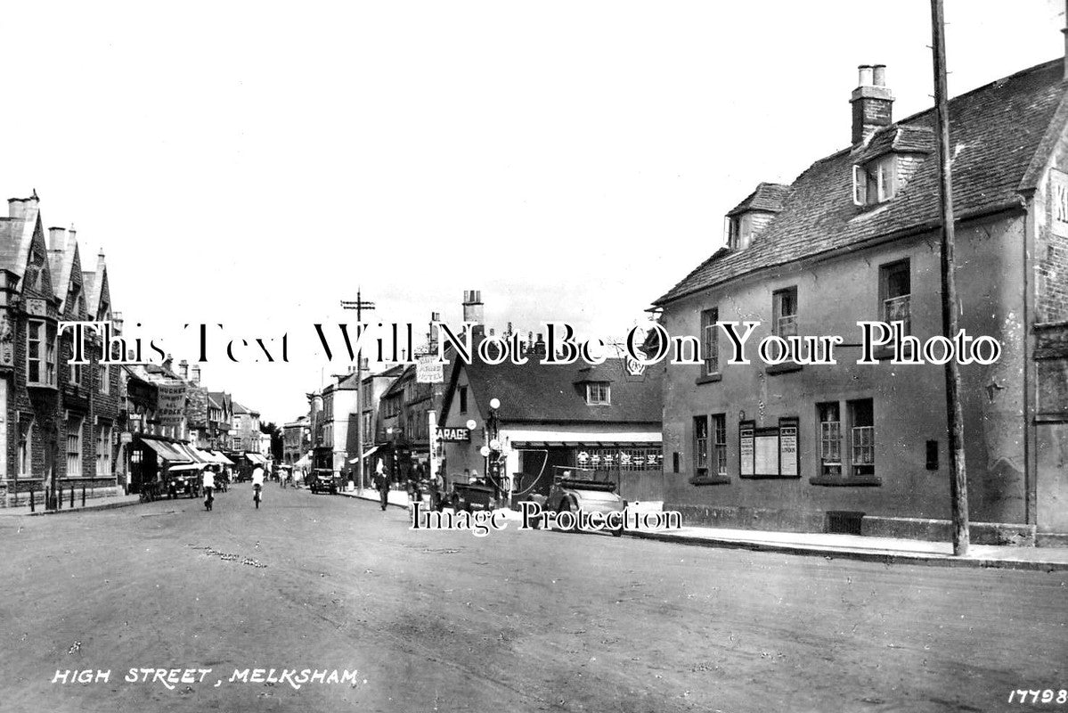 WI 854 - High Street, Melksham, Wiltshire c1925