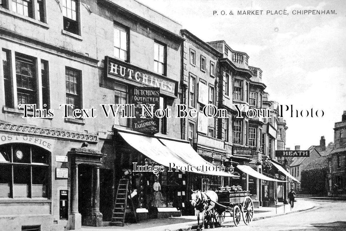 WI 973 - Chippenham Market Place, Wiltshire c1909