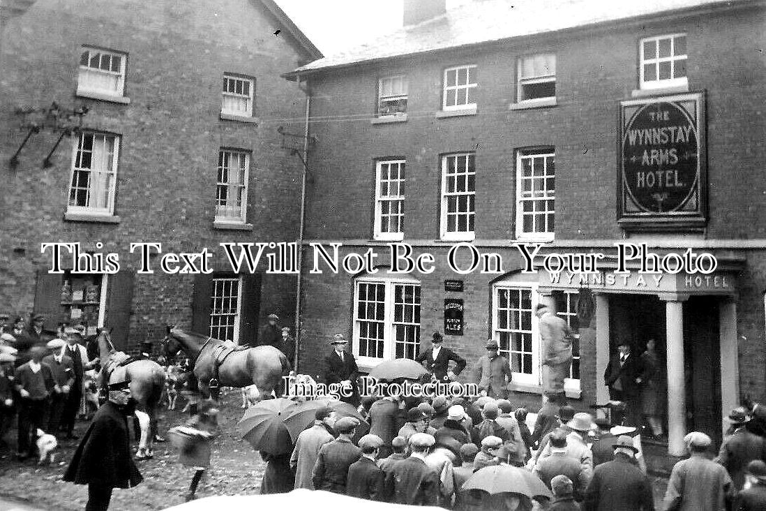 WL 1053 - The Wynnstay Arms Hotel, Llanfyllin, Wales c1910