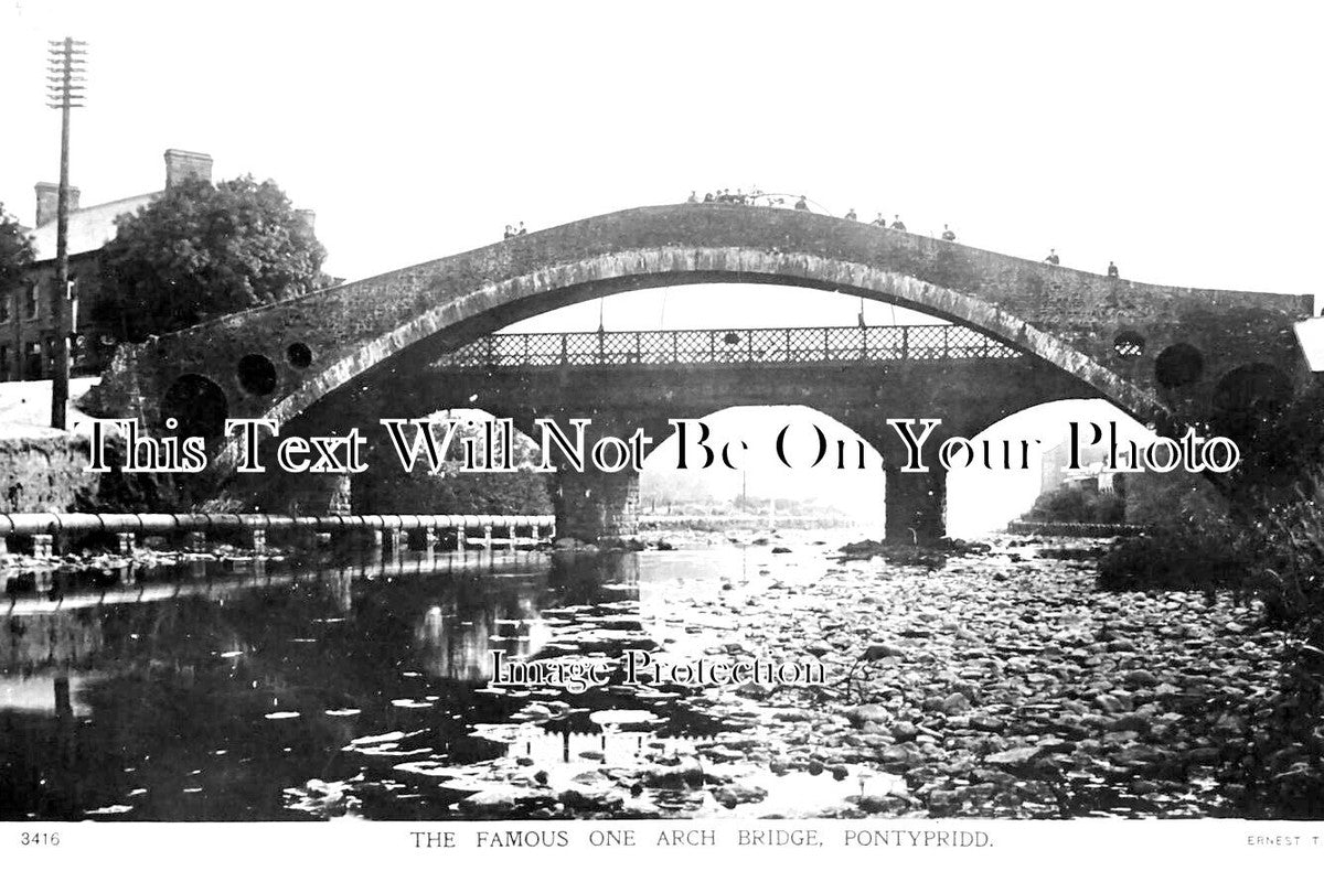WL 108 - The Arch Bridge, Pontypridd, Rhondda Cynon, Wales c1913