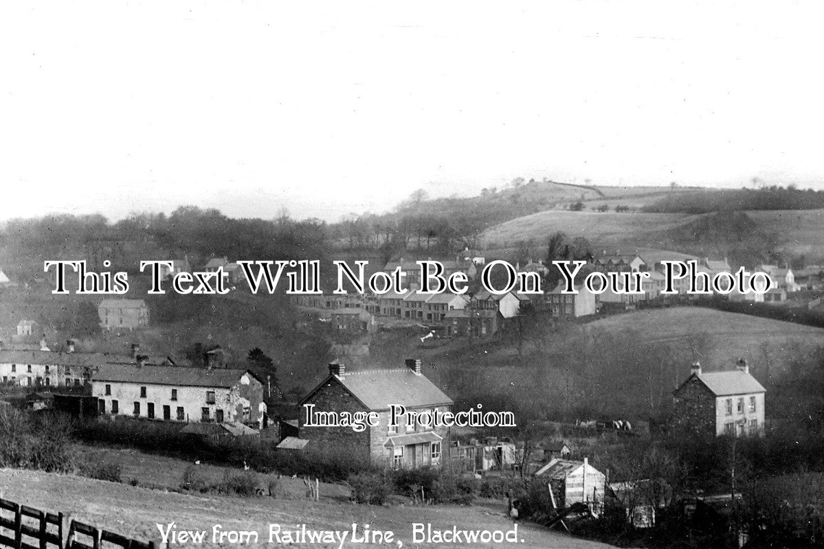 WL 1088 - View From Railway, Blackwood, Caerphilly, Wales