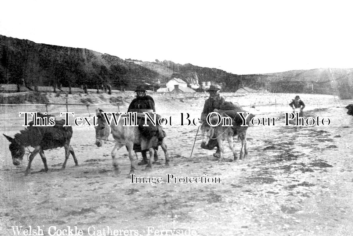 WL 112 - Cockle Gatherers, Ferryside, Wales