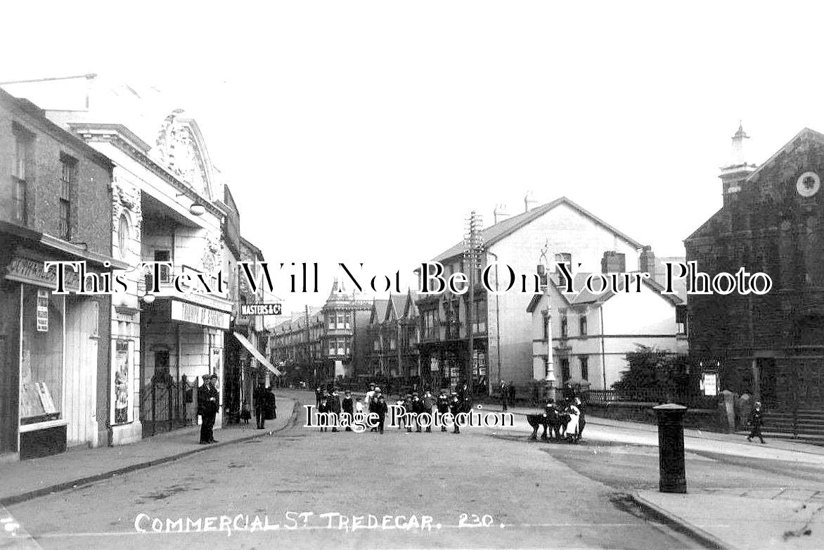 WL 1235 - Commercial Street, Tredegar, Wales c1920