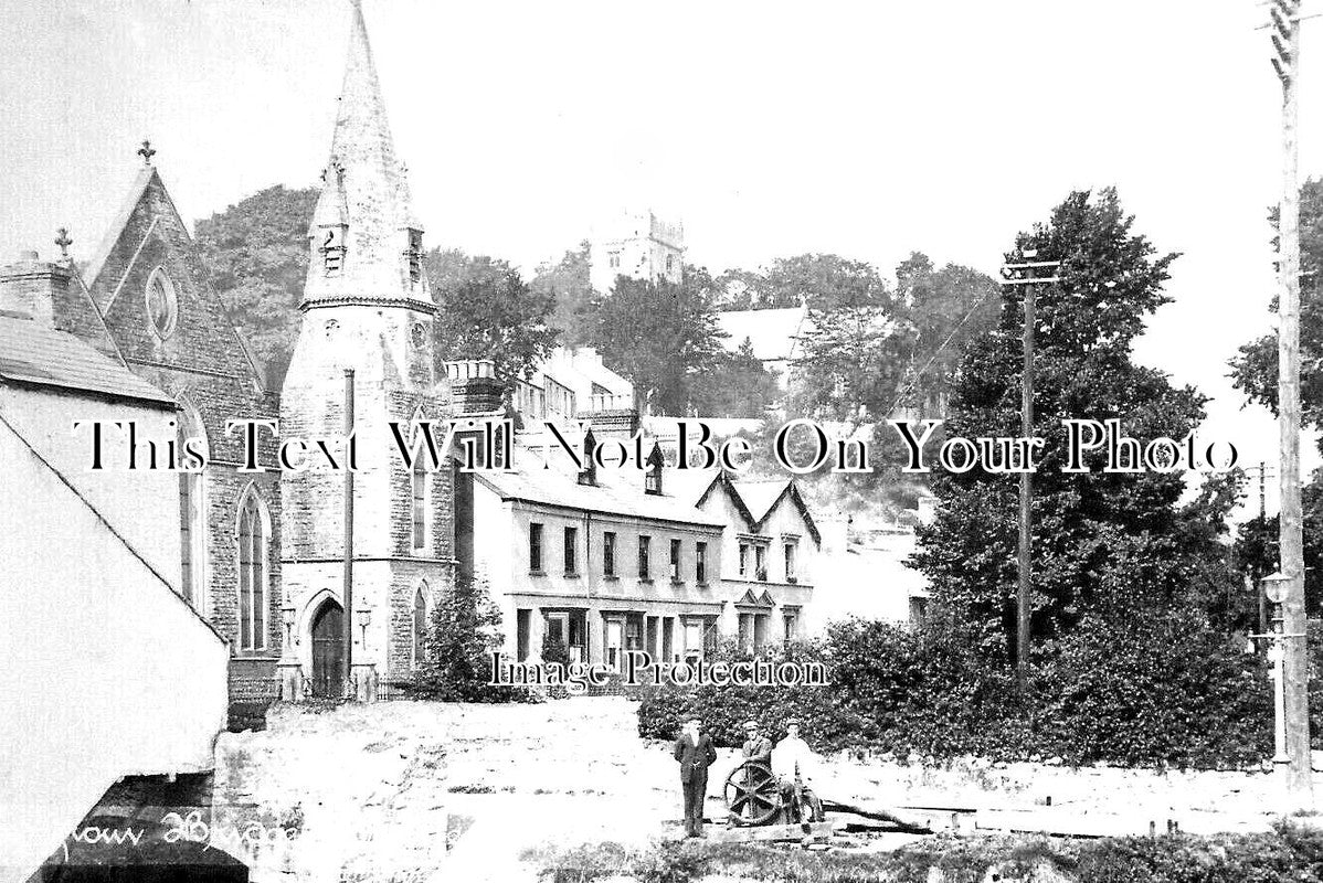 WL 1282 - Bridge & Bridgend United Church, Glamorgan, Wales c1905
