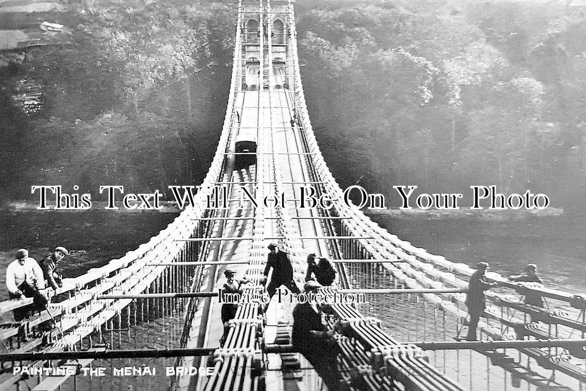 WL 1324 - Painting The Menai Bridge, Anglesey, Wales