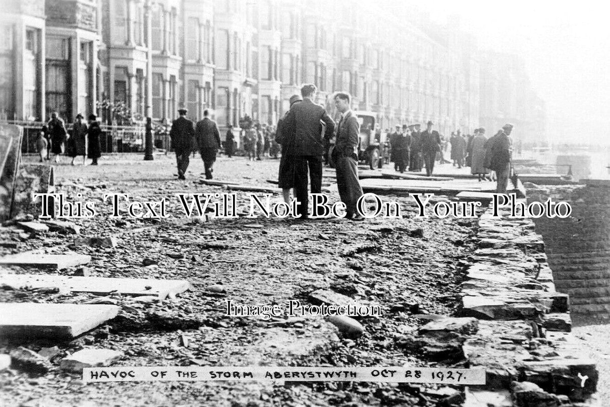 WL 1354 - Storm Damage, Aberystwyth, Wales 1927