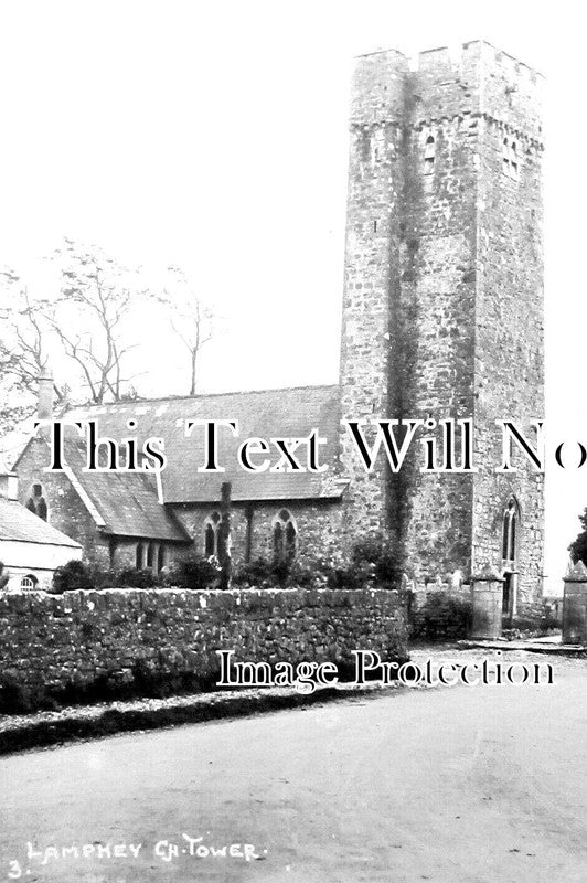 WL 1417 - Lamphey Church Tower, Wales