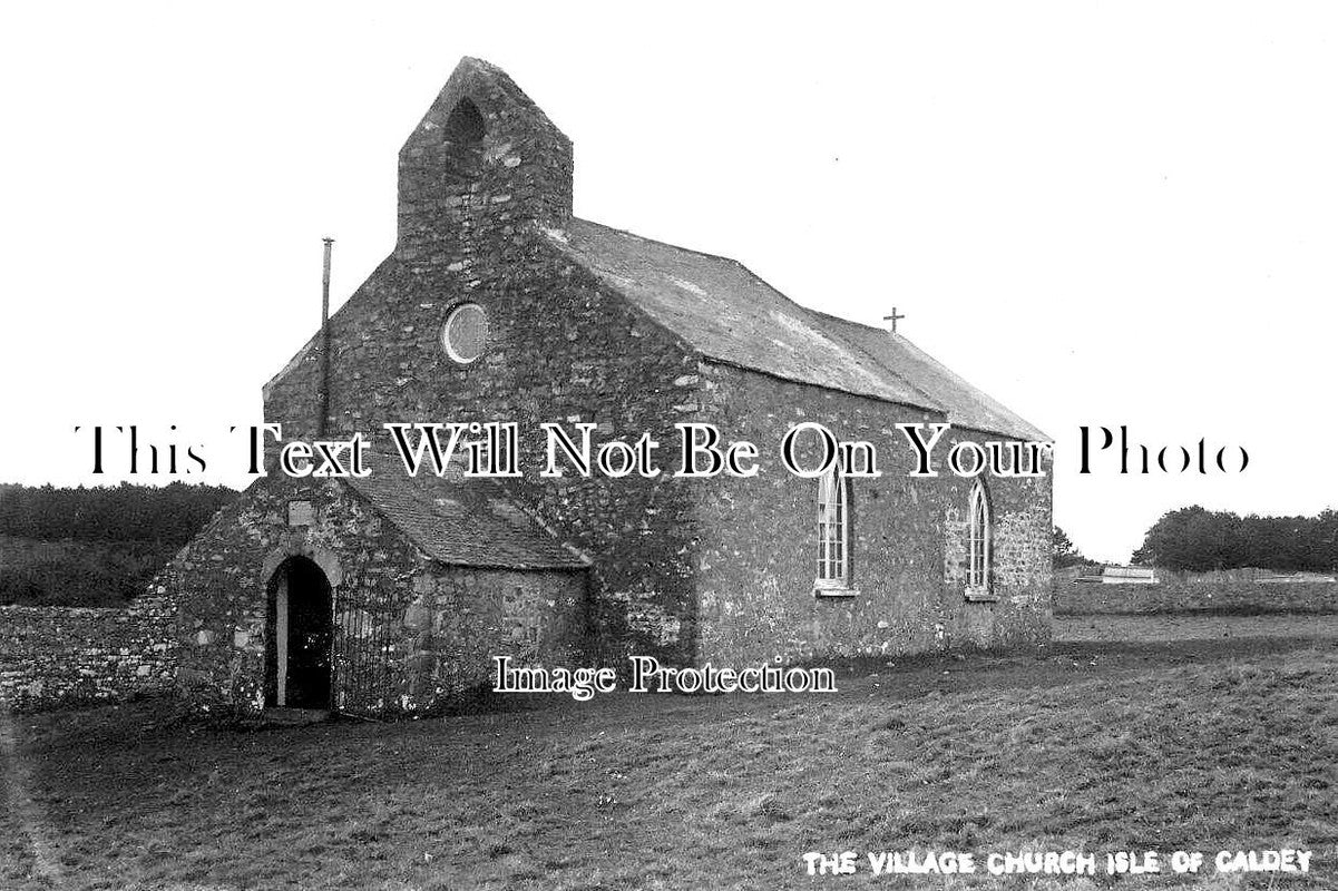 WL 1507 - Village Church, Isle Of Caldey, Wales c1910