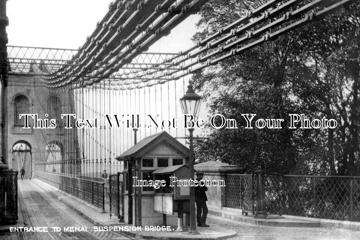 WL 181 - Entrance To Menai Suspension Bridge, Anglesey, Wales