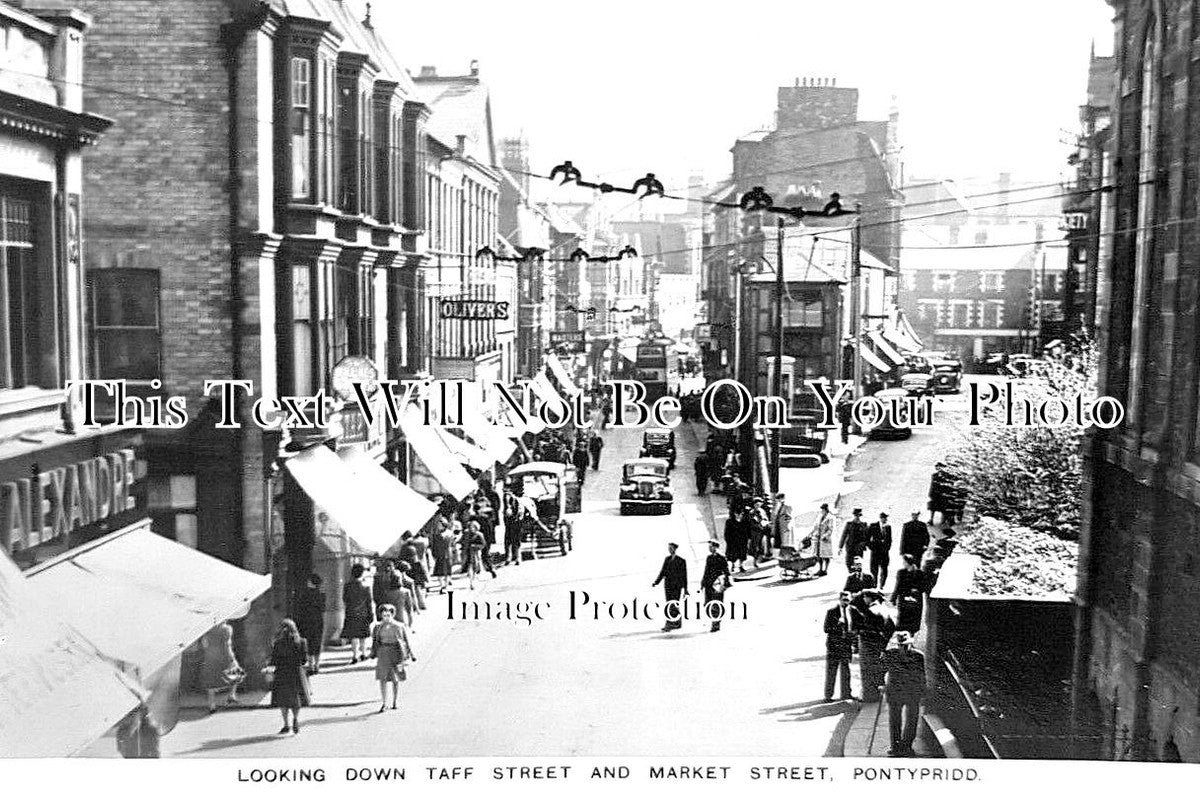 WL 1813 - Taff Street & Market Street, Pontypridd, Wales