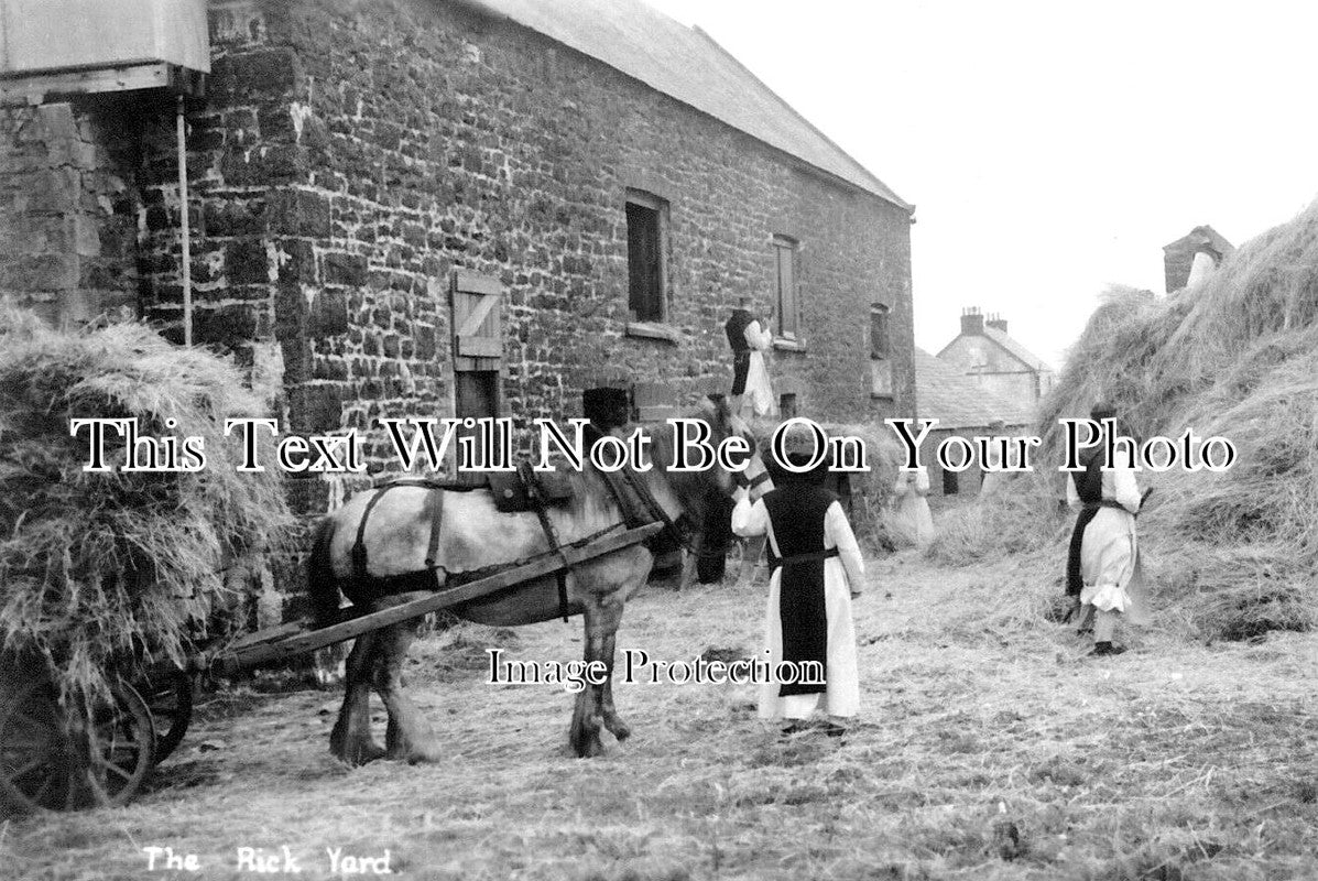 WL 1878 - The Rick Yard, Caldey Abbey Monks, Caldey Island, Wales