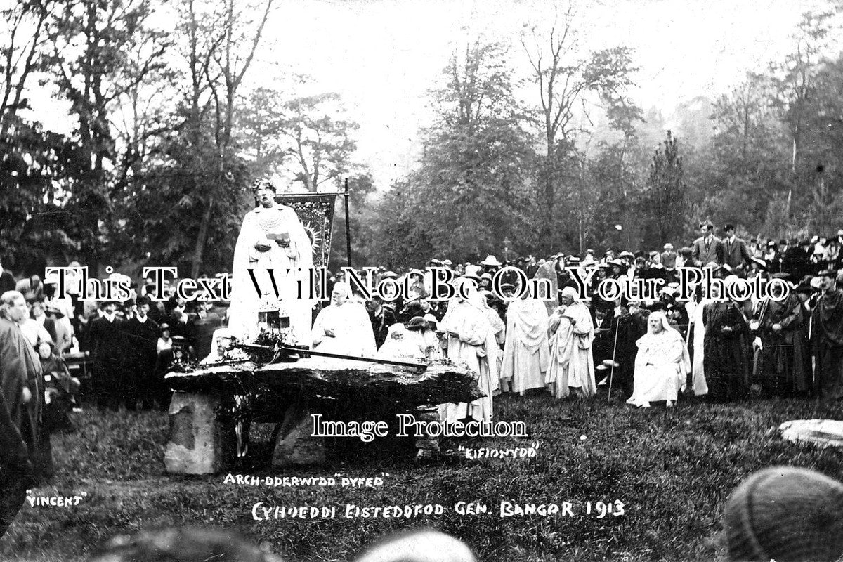 WL 193 - Cyhoeddi Eisteddfod Druids Dderwydd, Bangor, Wales c1913