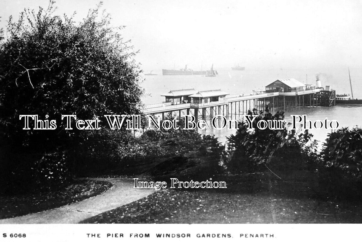 WL 1954 - The Pier From Windsor Gardens, Penarth, Wales c1913