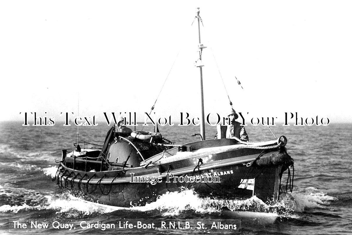 WL 197 - The Lifeboat RNLB St Albans, New Quay, Cardigan, Wales