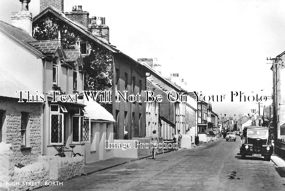 WL 2019 - High Street, Borth, Wales c1959