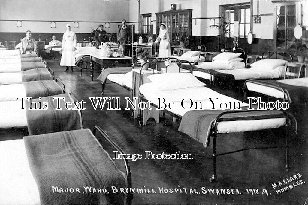 WL 204 - Major Ward, Brynmill Hospital, Swansea, Wales 1918