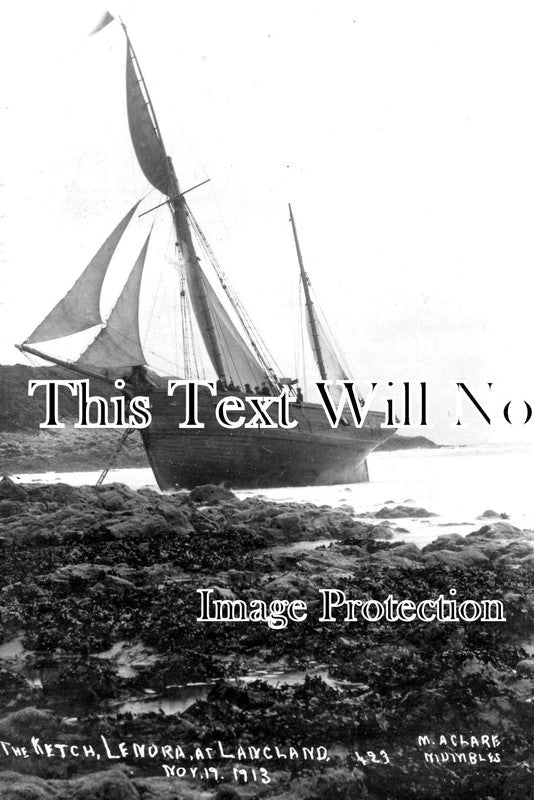 WL 214 - The Ketch, Lenora, Langland, Wales c1913