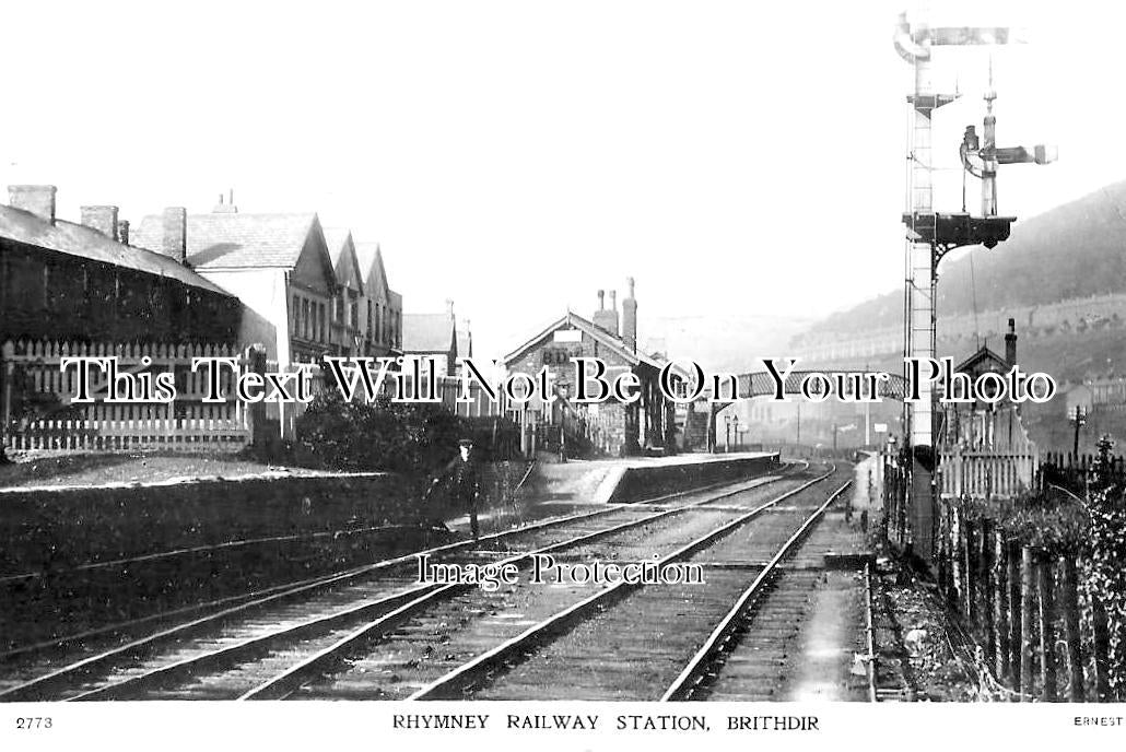 WL 2145 - Rhymney Railway Station, Brithdir, Wales c1914