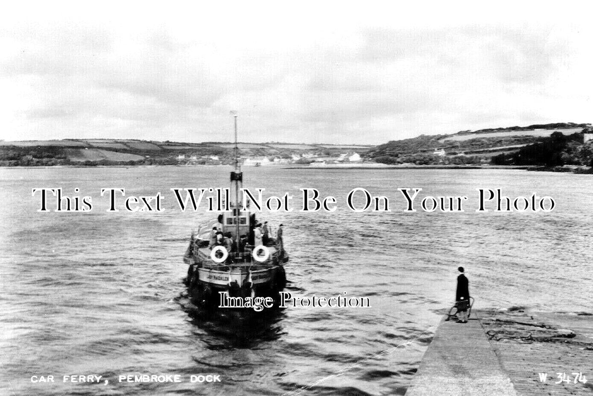 WL 2310 - Car Ferry, Pembroke Dock, Wales c1956