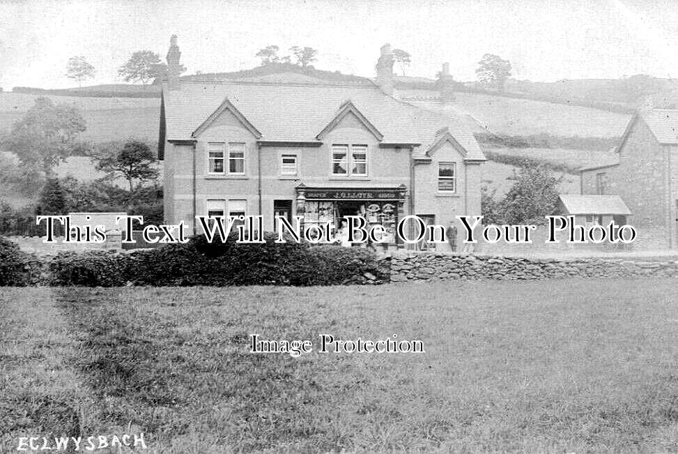 WL 2376 - Drapers Shop, Eglwysbach, Wales c1905