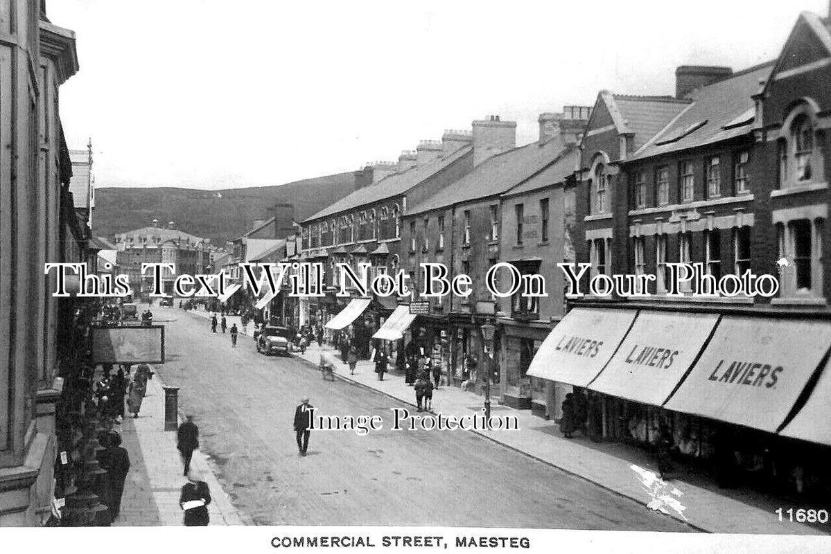 WL 2472 - Commercial Street, Maesteg, Wales c1929