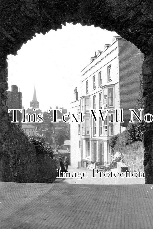 WL 2515 - Tenby From Castle Hill Arch, Wales