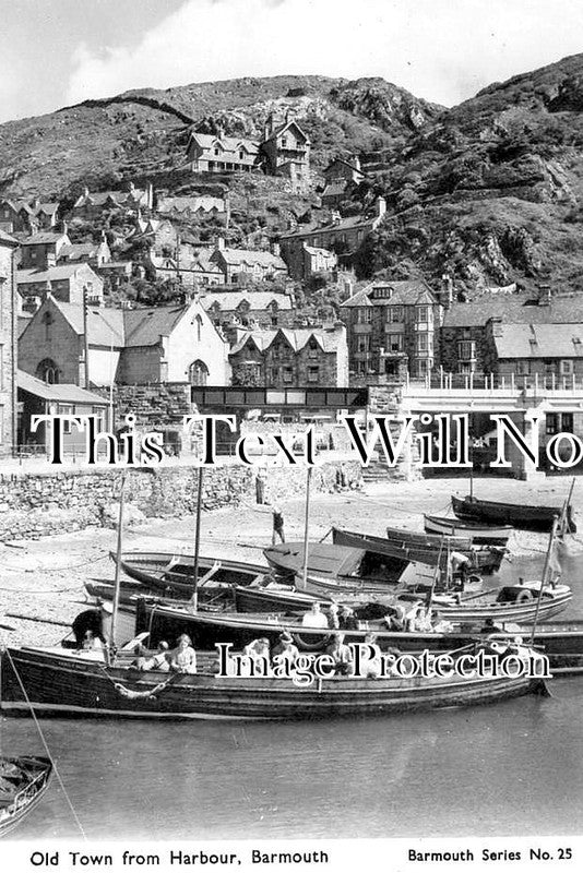 WL 2592 - Old Town From Harbour, Barmouth, Wales