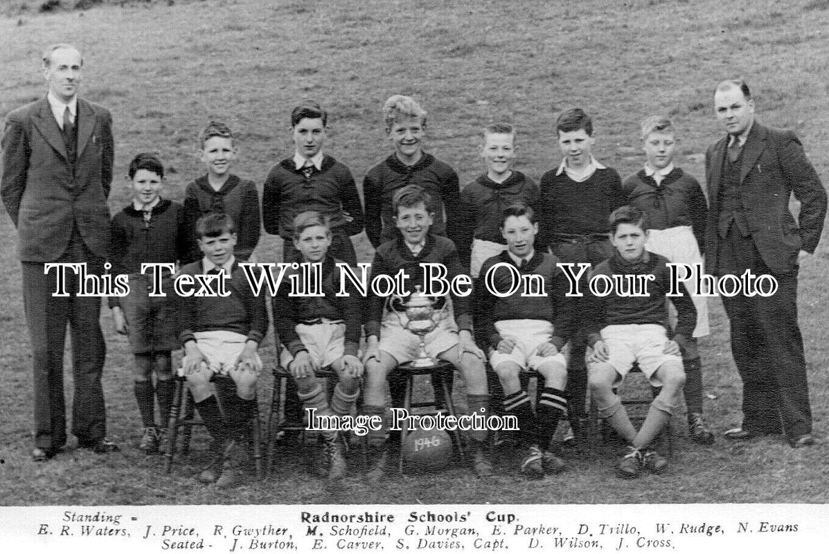WL 2609 - Radnorshire Schools Cup, Football Winners, Wales 1946