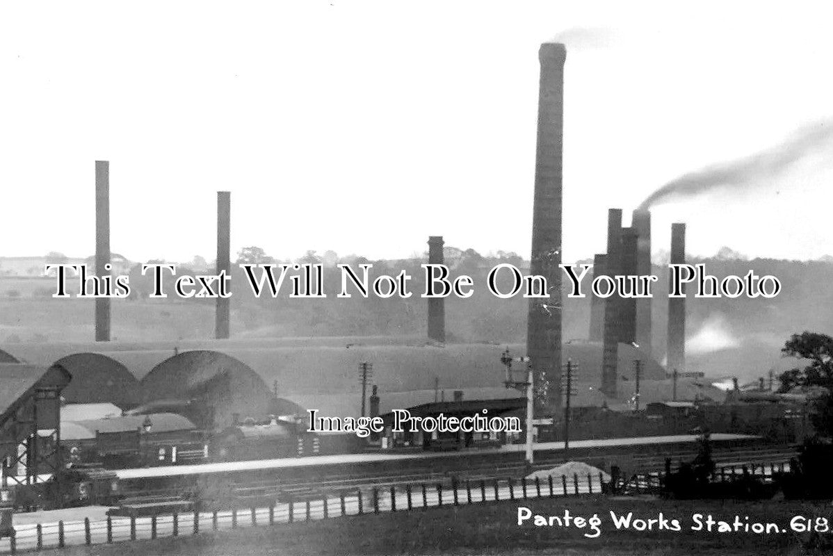 WL 261 - Panteg Steel Works & Station, Griffithstown, Wales c1920