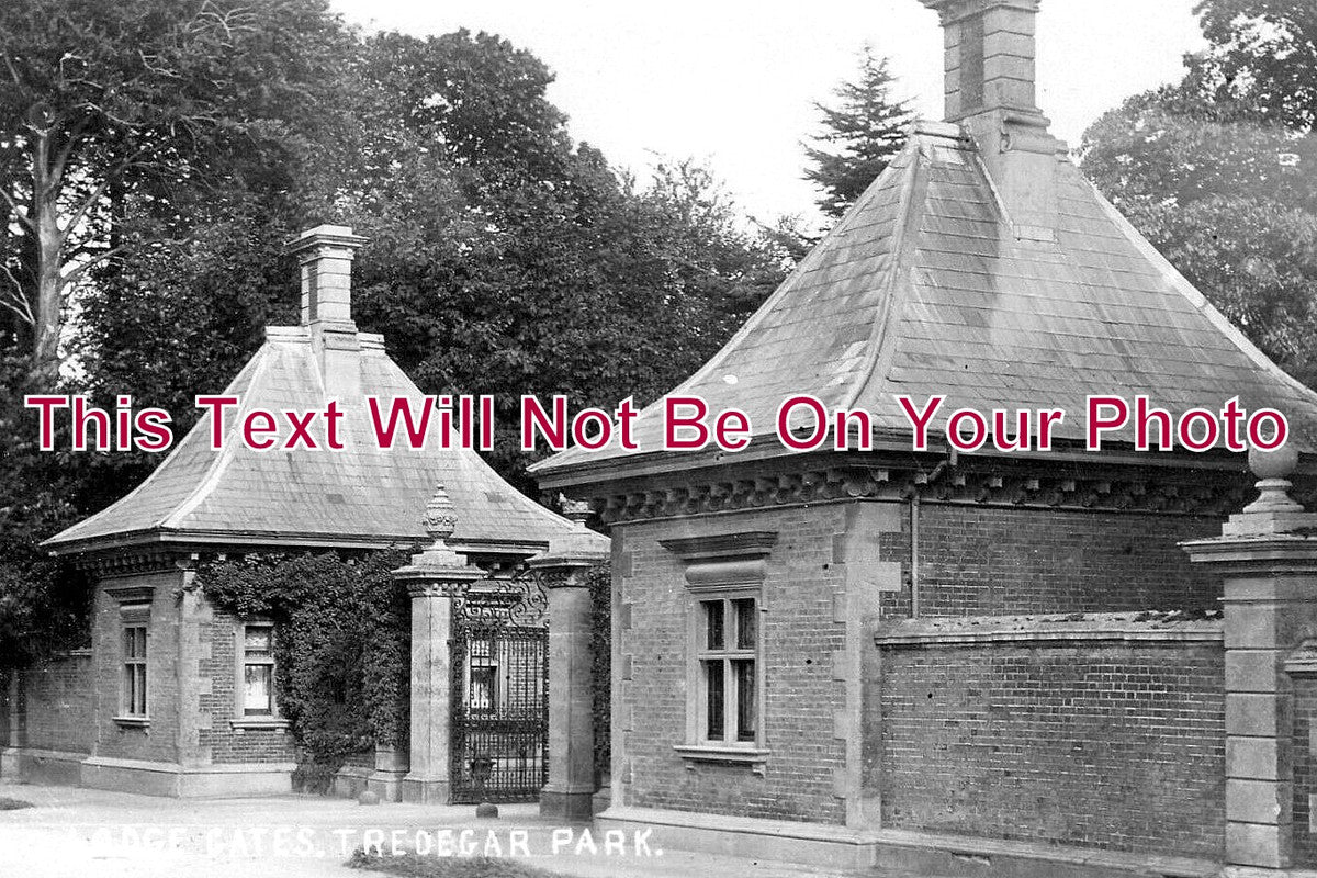 WL 2850 - The Tredegar Lodge Gates, Tredegar Park, Newport, Wales c1906