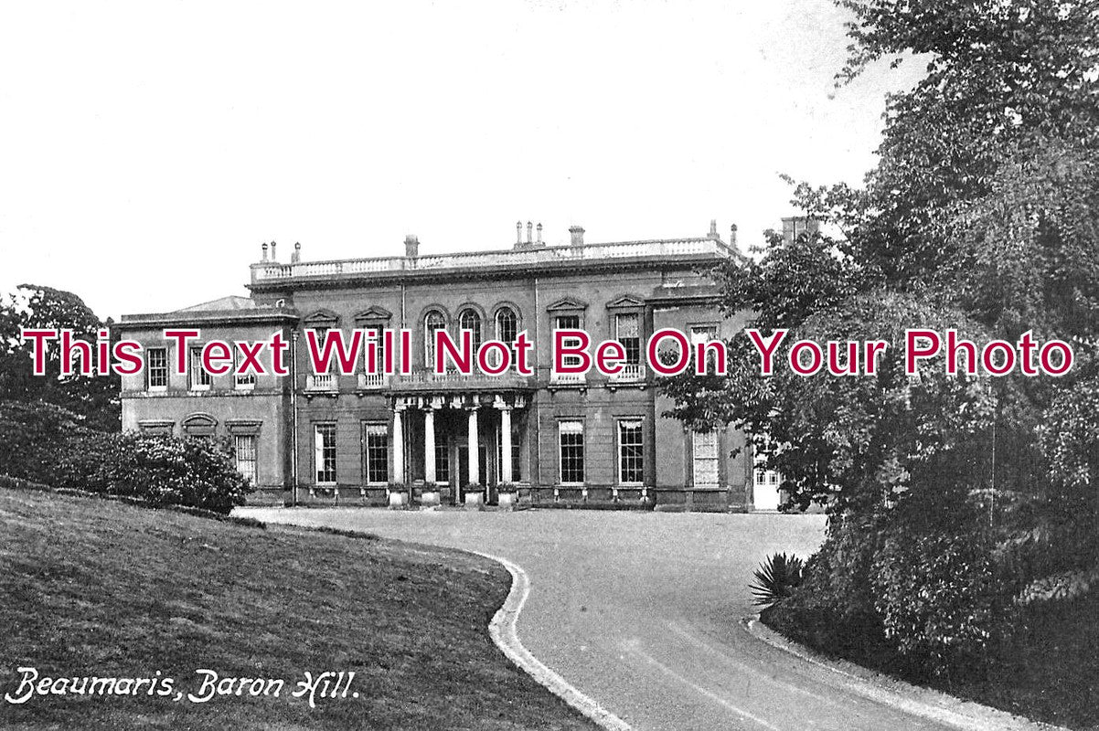 WL 2855 - Beaumaris House, Baron Hill, Anglesey, Wales c1914