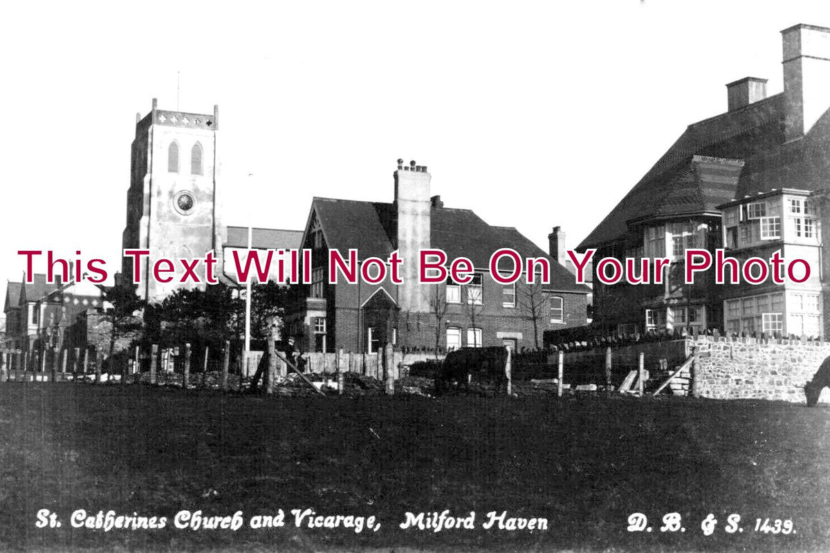WL 2879 - St Catherines Church & Vicarage, Milford Haven, Wales