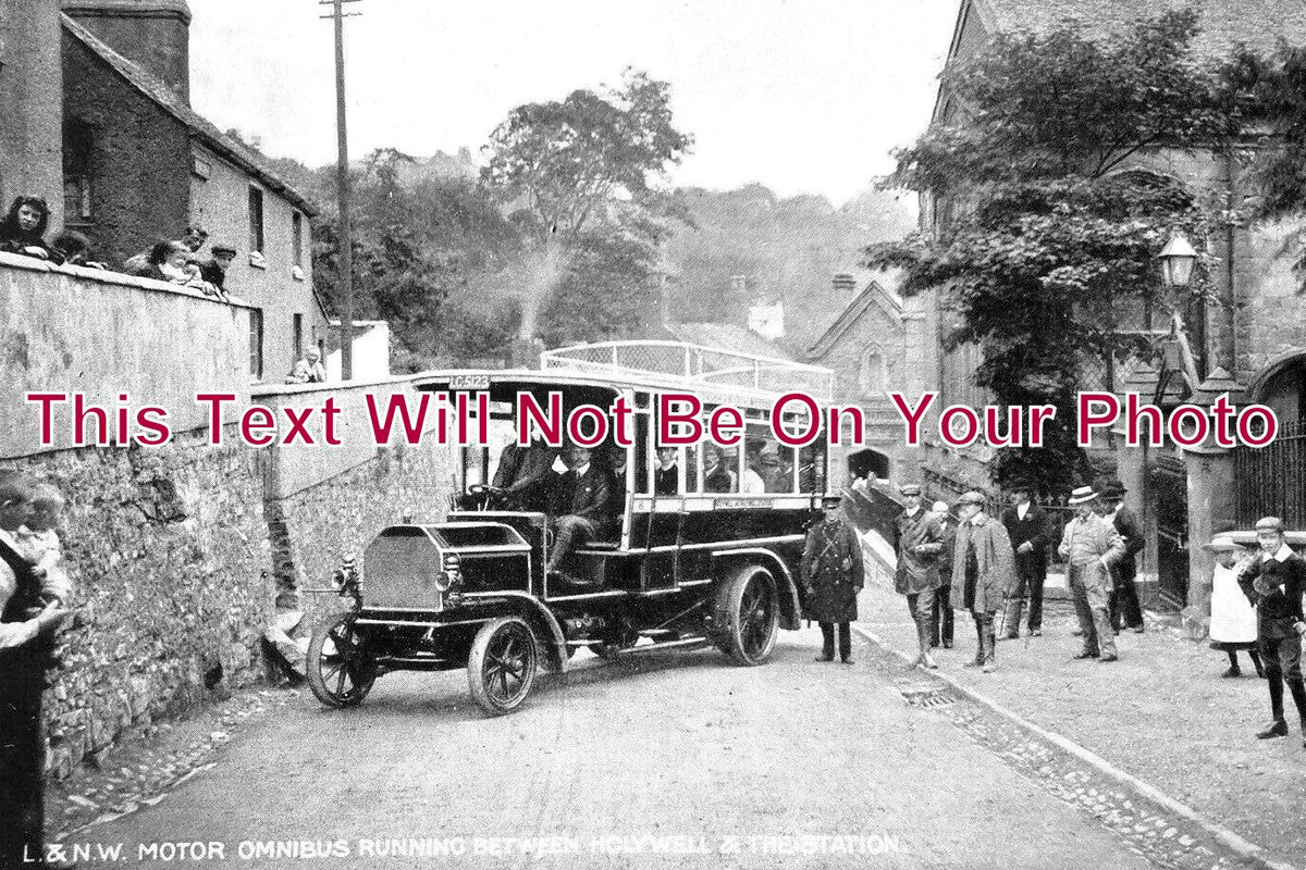 WL 3011 - L & NW Motor Omnibus, Holywell & Station, Wales