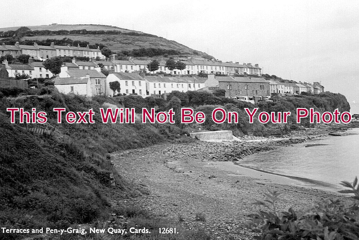 WL 3078 - Terraces & Pen Y Graig, New Quay, Wales