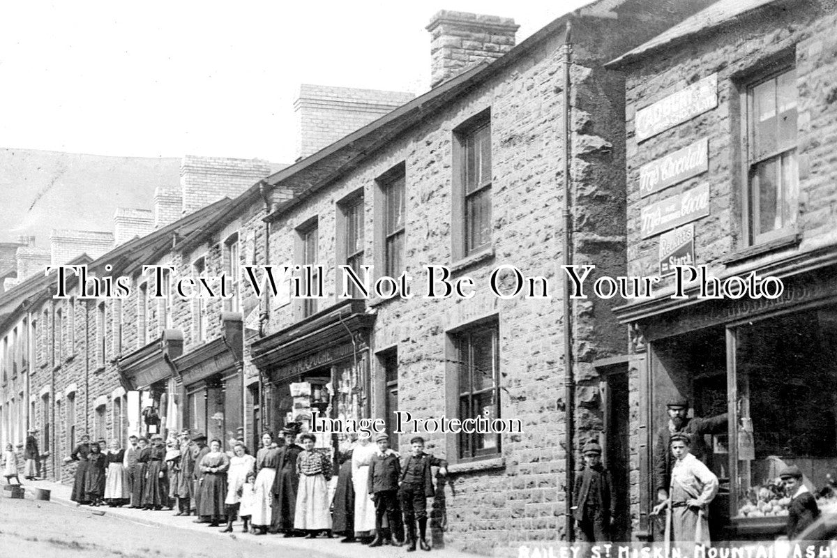 WL 325 - Bailey Street, Miskin, Mountain Ash, Rhondda, Wales c1910