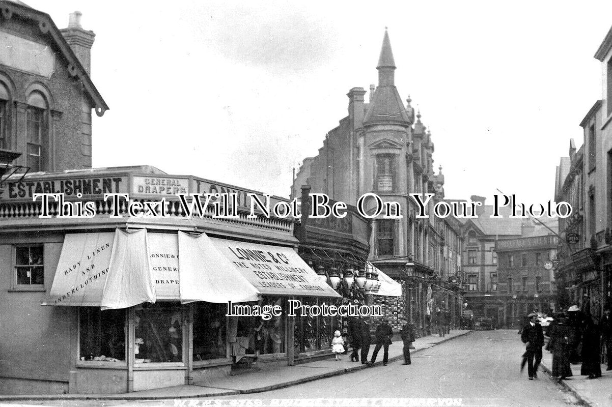 WL 406 - Bridge Street, Carnarvon, Wales c1914