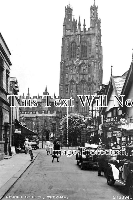 WL 456 - Church Street, Wrexham, Wales c1954