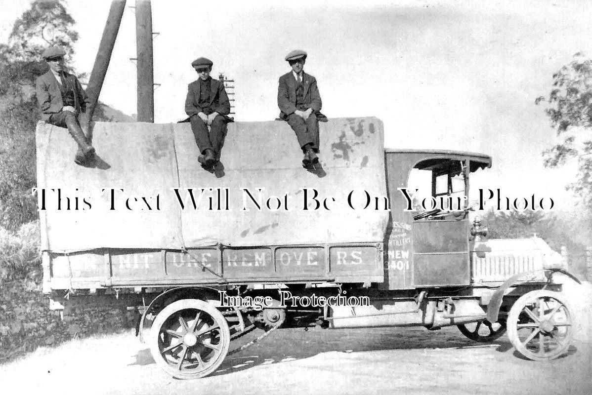 WL 469 - Abertillery Jones & Sons Furniture Removal Van, Wales c1913
