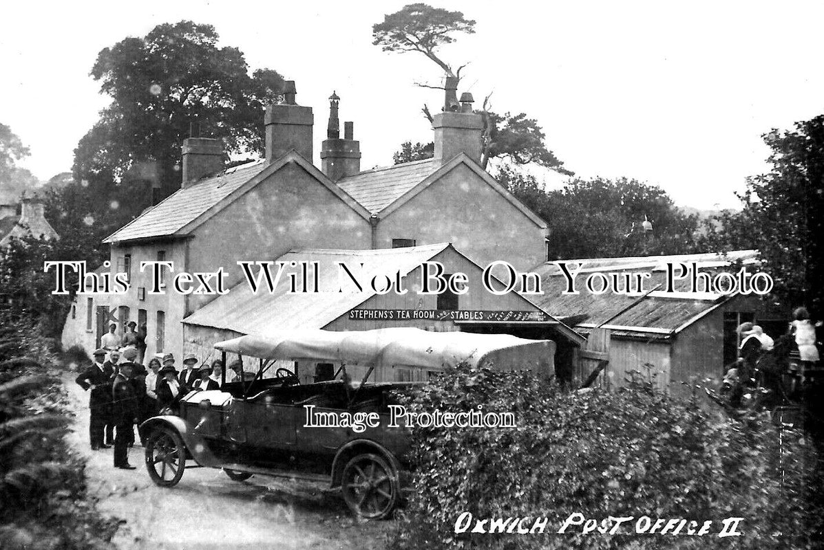 WL 477 - Oxwich Post Office, Stephen's Tea Rooms, Wales c1919